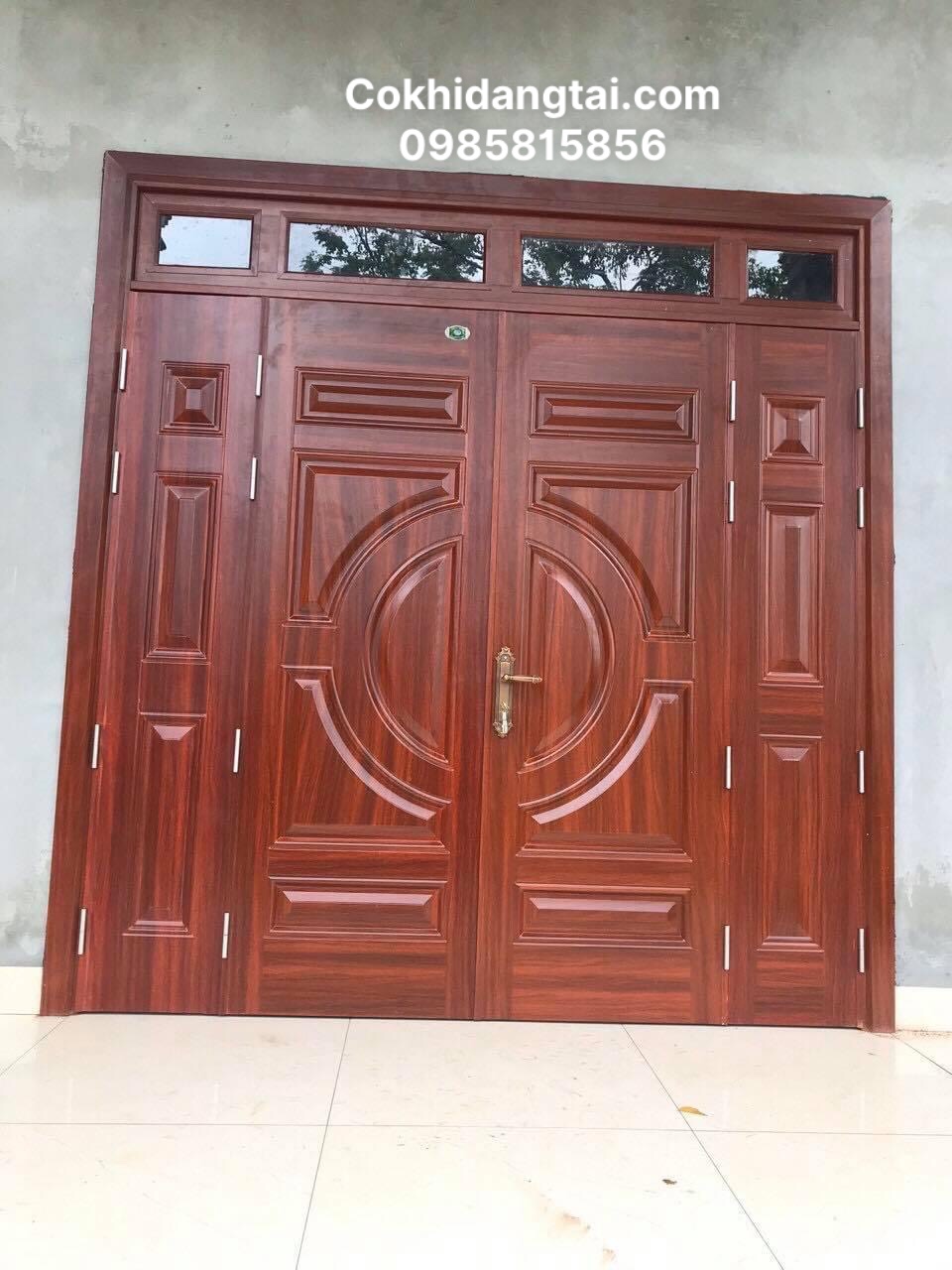 lắp đặt cửa thép vân gỗ gí a rẻ, uy tín tại định quán