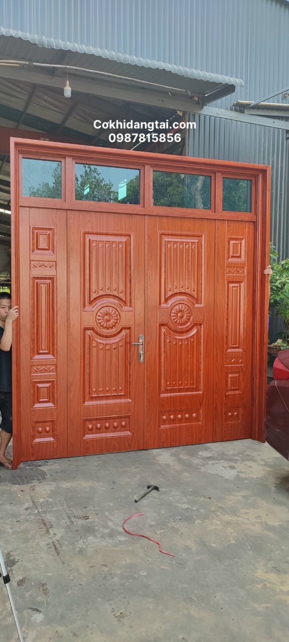 làm cửa nhôm nguyên tấm houkee tại tam hiệp tp biên hòa