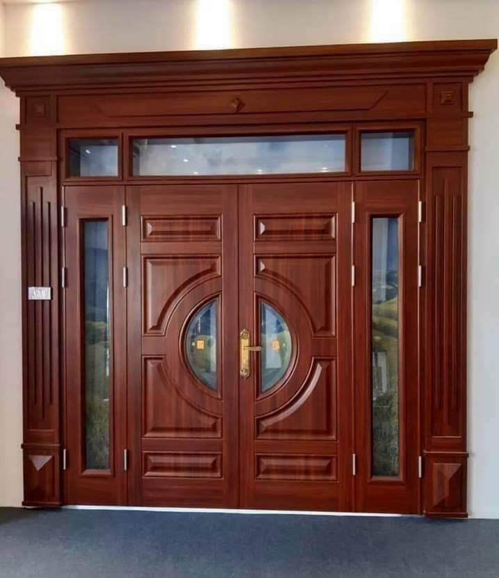 thi công lắp đặt cửa thep vân gỗ chuyên nghiệp tại quận 7