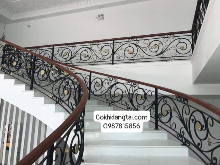 đơn vị lắp đặt lan can cầu thang mỹ thuật tại thiên bình