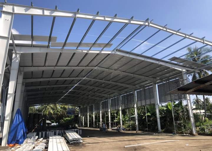 chuyên thi công lắp đặt nhà thép tiền chế tại phú mỹ