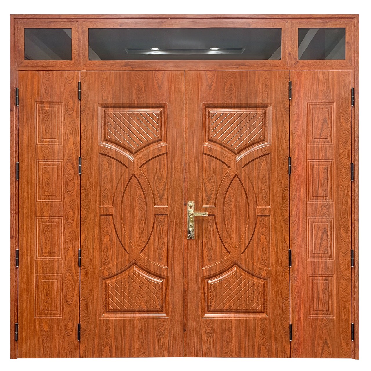 cửa thép vân gỗ giá rẻ thi công tại đồng nai