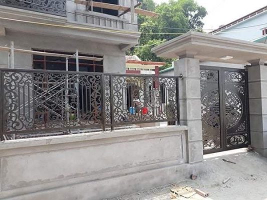 hàng rào sắt lắp đặt tại hố nai chuyên
